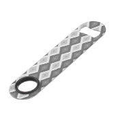 グレーダイヤモンドパターンのシェード スピード栓抜き (裏面アングル)