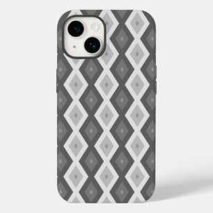 グレーダイヤモンドパターンのシェード Case-Mate iPhone 14ケース
