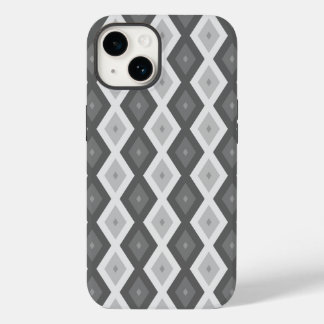 グレーダイヤモンドパターンのシェード Case-Mate iPhone 14ケース