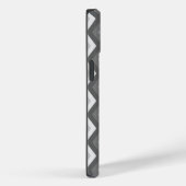 グレーダイヤモンドパターンのシェード Case-Mate iPhoneケース (裏面 / 右)