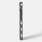 グレーダイヤモンドパターンのシェード Case-Mate iPhoneケース (裏面 / 左)