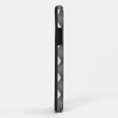 グレーダイヤモンドパターンのシェード Case-Mate iPhoneケース (裏面/右)