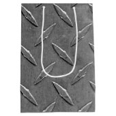 グレーダイヤモンドプレート ミディアムペーパーバッグ (裏面)