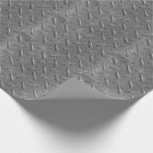 グレーダイヤモンドプレート ラッピングペーパー (角)