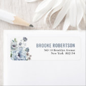 グレーダスティブルーウィンター素朴ズ結婚ラ ラベル (インサイチュ)