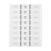 グレーダマスクシルバーフレームラップのまわりにソープバー ラップアラウンドラベル (シート)