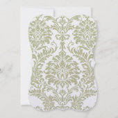 グレーダマスクスワーズバイライトイエロー結婚式招待状 招待状 (裏面)