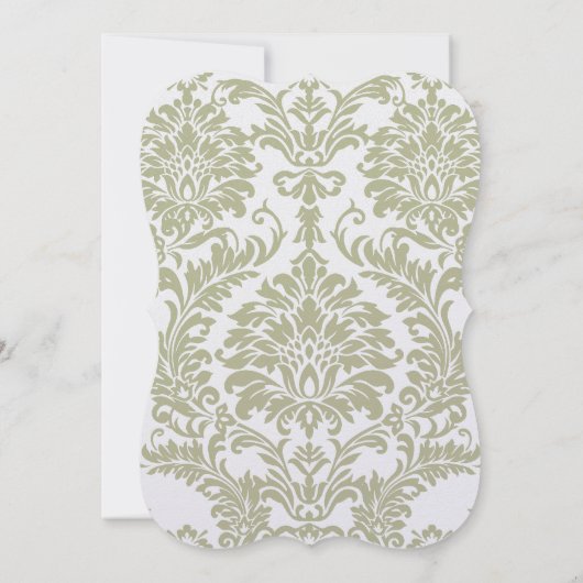 グレーダマスクスワーズバイライトイエロー結婚式招待状 招待状 (裏面)