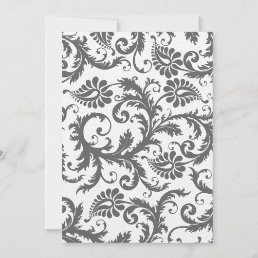 グレーダマスクスワーズバイライトイエロー結婚式招待状 招待状 (裏面)