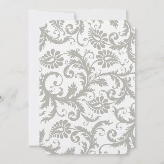 グレーダマスクスワーズバイライトイエロー結婚式招待状 招待状 (裏面)