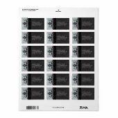 グレーダマスク住所 シール- ラベル (フルシート)