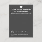 グレーダマスク石けんサンプル表示 名刺 (裏面)