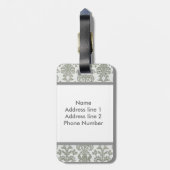 グレーダマスク荷物タグ ラゲッジタグ (裏面縦)