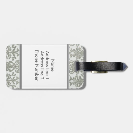 グレーダマスク荷物タグ ラゲッジタグ (裏面横)