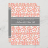 グレーダマスク80バースデーパーティ招待状 招待状 (正面/裏面)