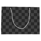 グレーチェッカーボード ラージペーパーバッグ (裏面)