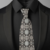 グレーチューペータイル柄ネクタイ ネクタイ