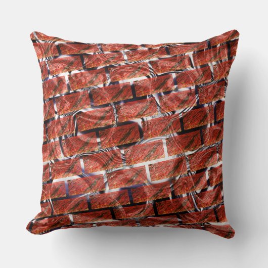 グレーチングまたはブリック効果に赤い気泡が生じるのか？メタリック クッション (正面)