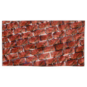 グレーチングまたはブリック効果に赤い気泡が生じるのか？メタリック 枕カバー (正面左)