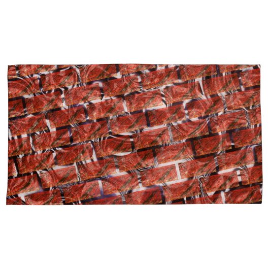 グレーチングまたはブリック効果に赤い気泡が生じるのか？メタリック 枕カバー (正面右)