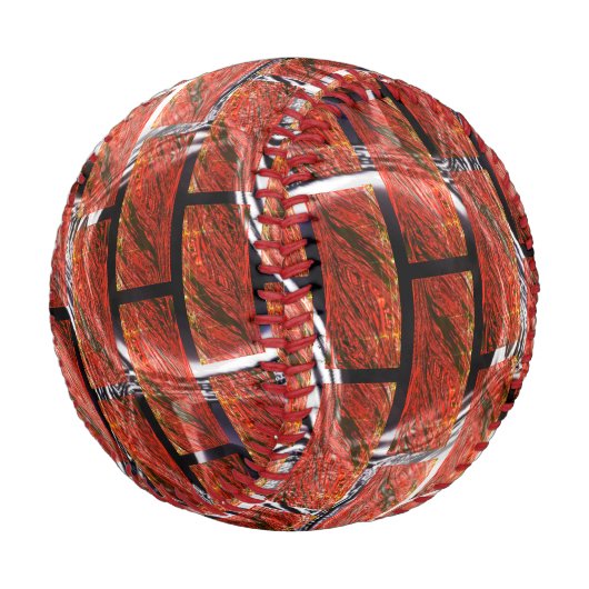 グレーチングまたはブリック効果に赤い気泡が生じるのか？メタリック 野球ボール (アングル)