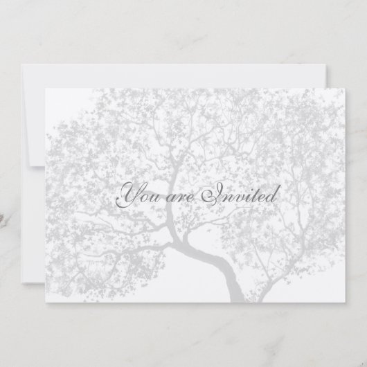 グレーツリーウェディングパーソナライズされた招待状 招待状 (裏面)