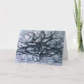 グレーツリーピートモンドリアン-抽象芸術アート カード (正面)