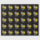 グレーティネスおもしろいチーズパンズダークBGの達成 ラッピングペーパー (フラット)