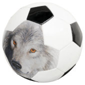 グレーティンバーウルフ顔 サッカーボール (3/4)