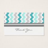グレーティール（緑がかった色）シェブロン結婚式の引き出物ラベル (裏面)
