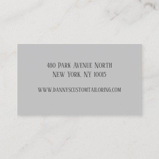 グレーテイラー裁縫マシン名刺 名刺 (裏面)