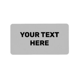 グレーテクスチャシンプル文字ミニマルスタイルラベル ラベル