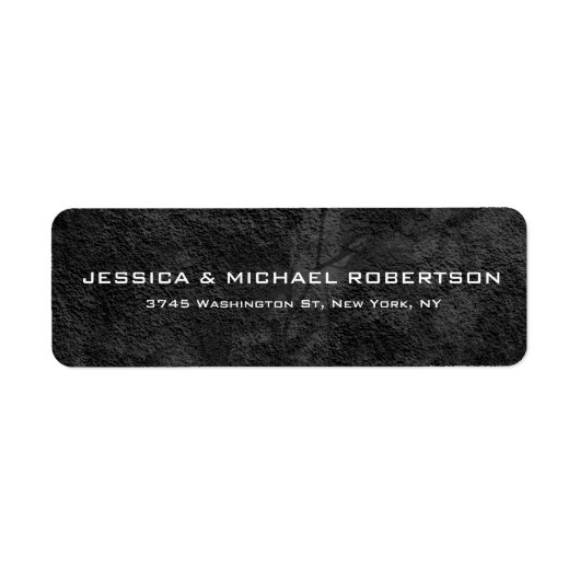 グレーテクスチャプレーンエレガントトレンディーファモダンミリ ラベル (正面)