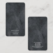 グレーテクスチャプレーンモダンプロフェッショナルマネージャ 名刺 (正面/裏面)