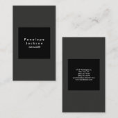 グレーテクスチャモダンプレーンプロフェッショナルスタイリッシュ 名刺 (正面/裏面)