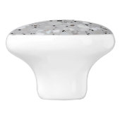 グレーテラゾパターン セラミックノブ (側面)