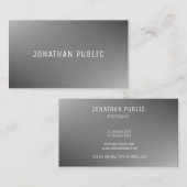 グレーテンプレートプロフェッショナルトレンディーエレガントモダン 名刺 (正面/裏面)