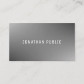 グレーテンプレートプロフェッショナルトレンディーエレガントモダン 名刺 (正面)