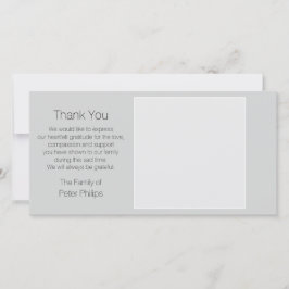 グレーテンプレート悔やみや弔慰白でありがとうございます サンキューカード