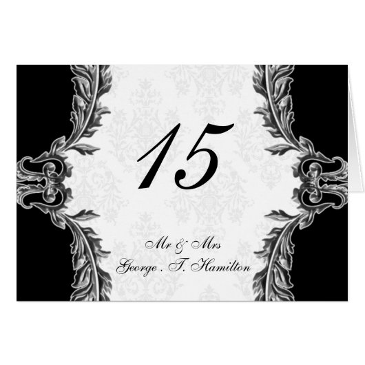 グレーテーブルシーティングカード (正面横)