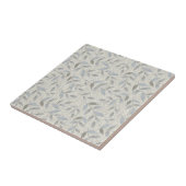 グレーテ葉クスチャ上の銀プリントセラミックタイル タイル (側面)