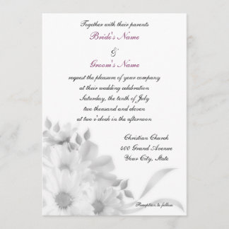 グレーデイジー招待状 招待状