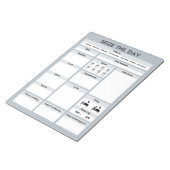 グレーデイリープランナー | ADHD生産性プランナー ノートパッド (アングル)