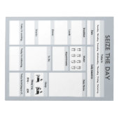 グレーデイリープランナー | ADHD生産性プランナー ノートパッド (正面)