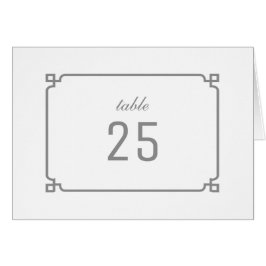 グレーデコシックなテーブル番号