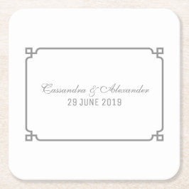 グレーデコシック結婚ズ スクエアペーパーコースター