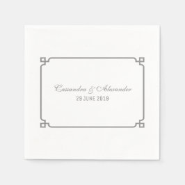 グレーデコシック結婚ズ スタンダードカクテルナプキン