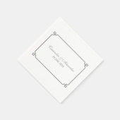 グレーデコシック結婚ズ スタンダードカクテルナプキン (角)