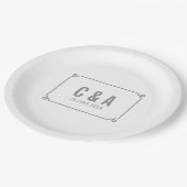 グレーデコシック結婚ズ ペーパープレート (アングル)