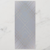 グレーデコジオメトリック金ゴールドギャツビー結婚ズ メニュー (裏面)